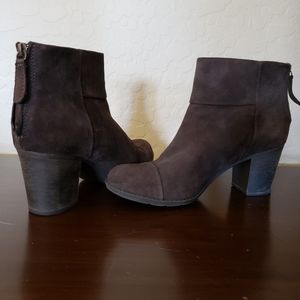 Clarks Suede Enfield Tess 3 inch Ankle Boot